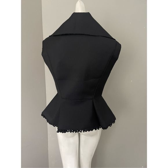 Givenchy Sleeveless Peplum Zip-Up Vest FR 36/US 4 $4250 - Picture 8 of 12